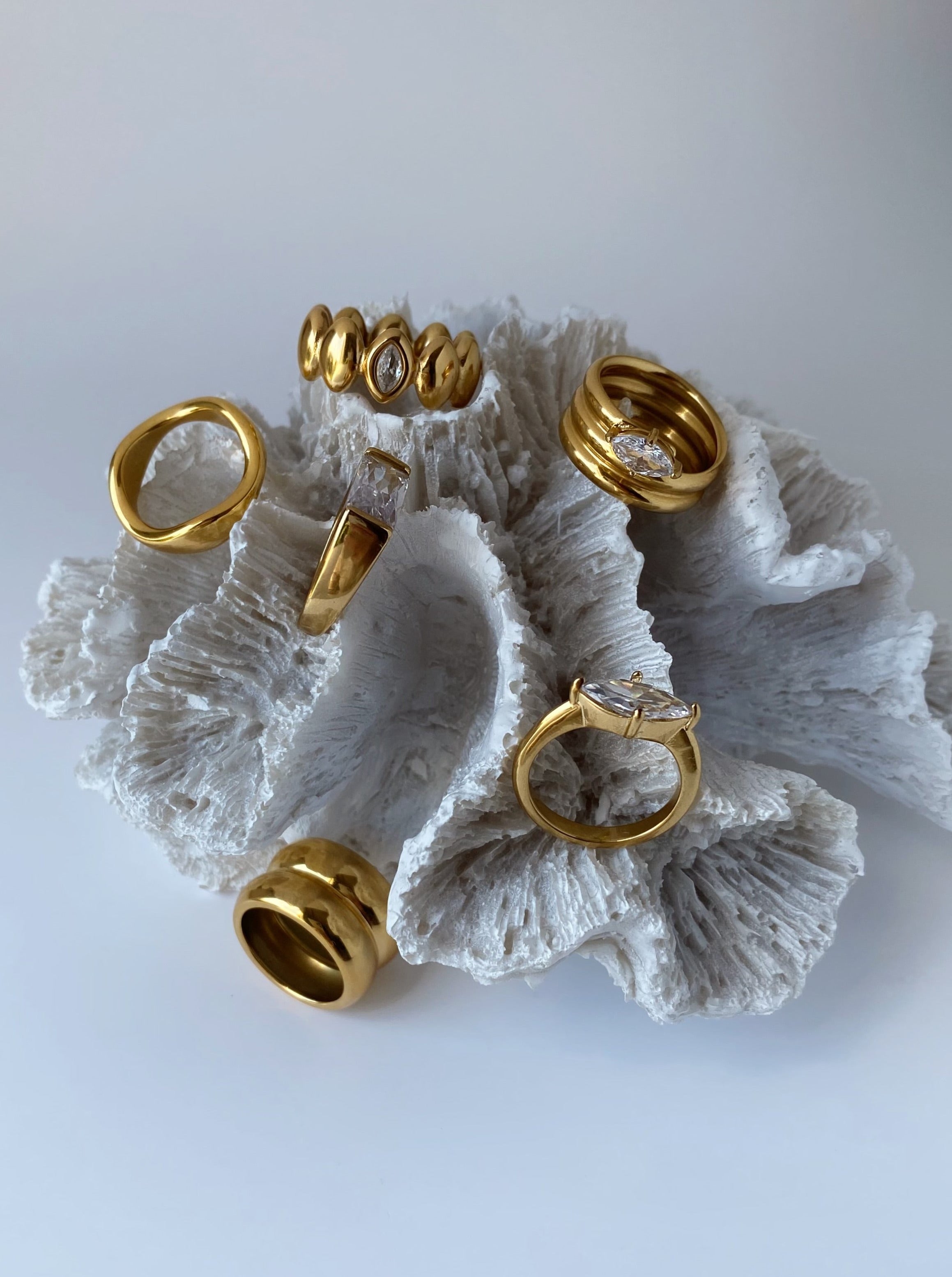 Gold Wave Ring