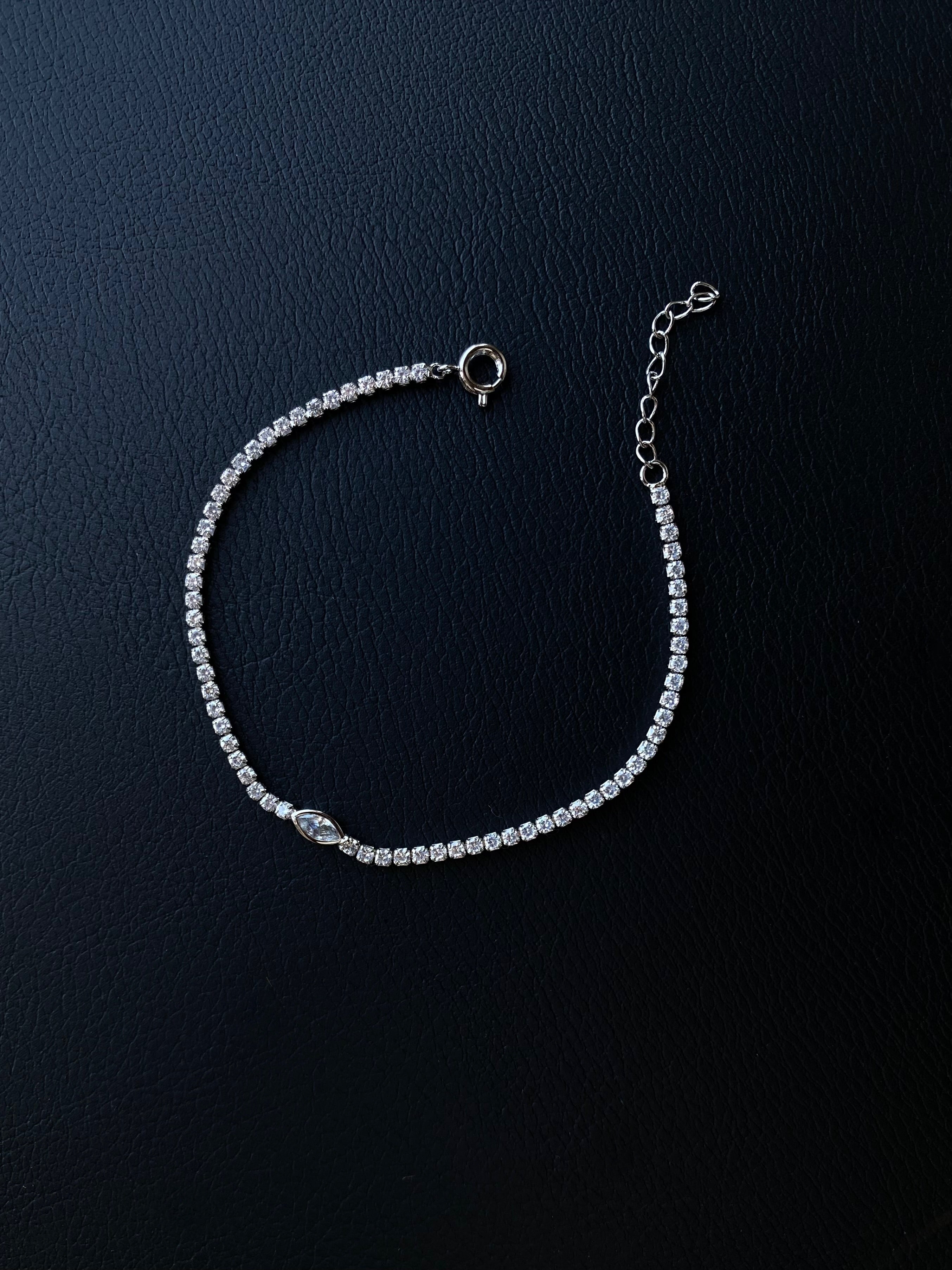 Marquise Pendant Tennis Bracelet