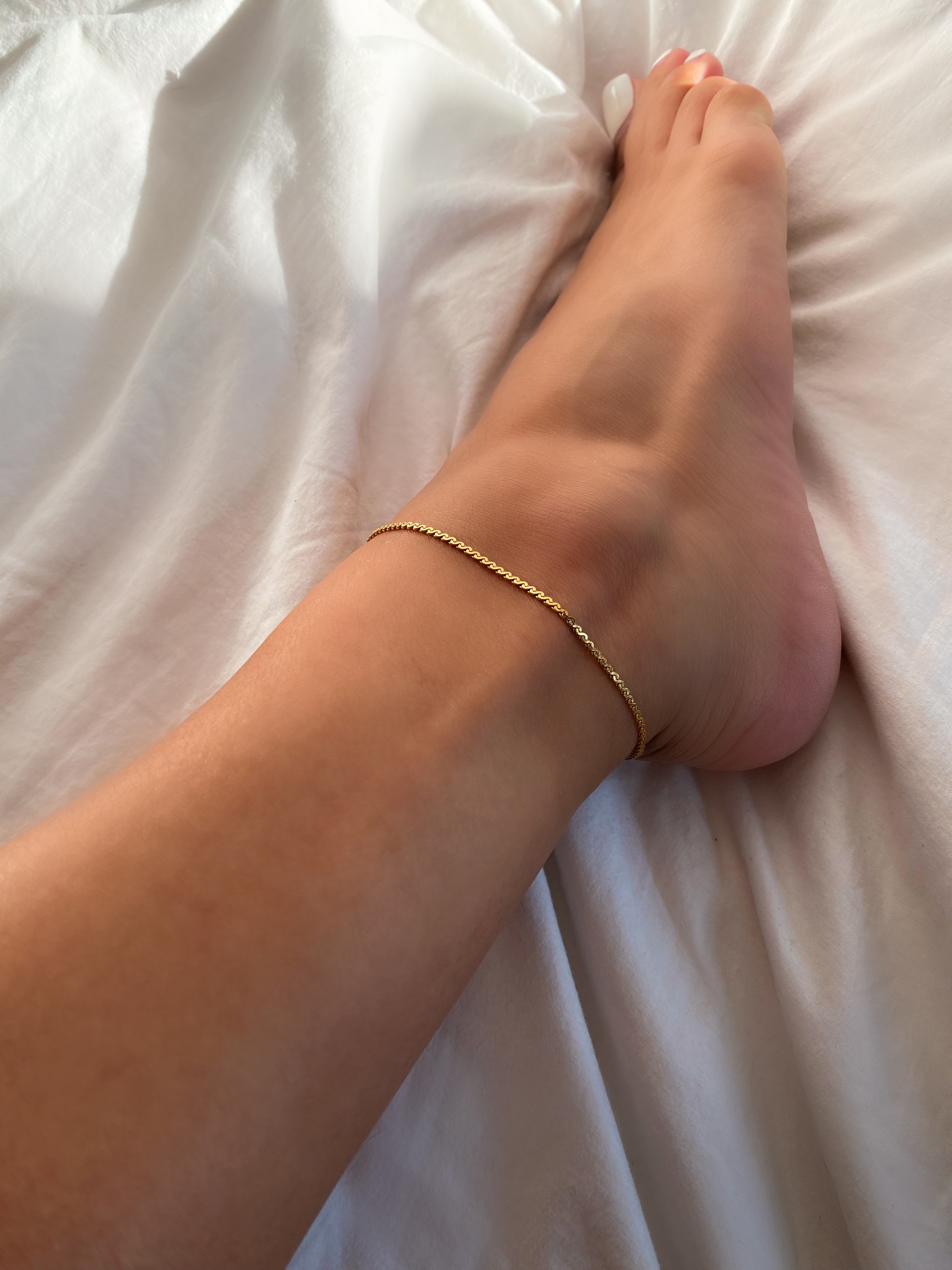 Thin Gold Anklet