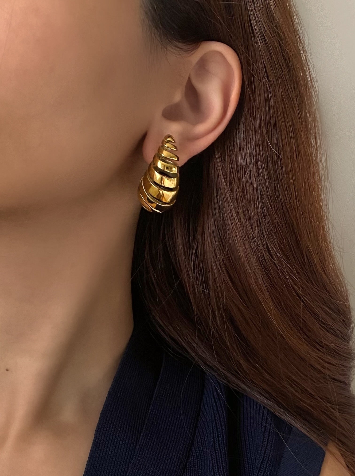 Spiral Teardrop Earrings