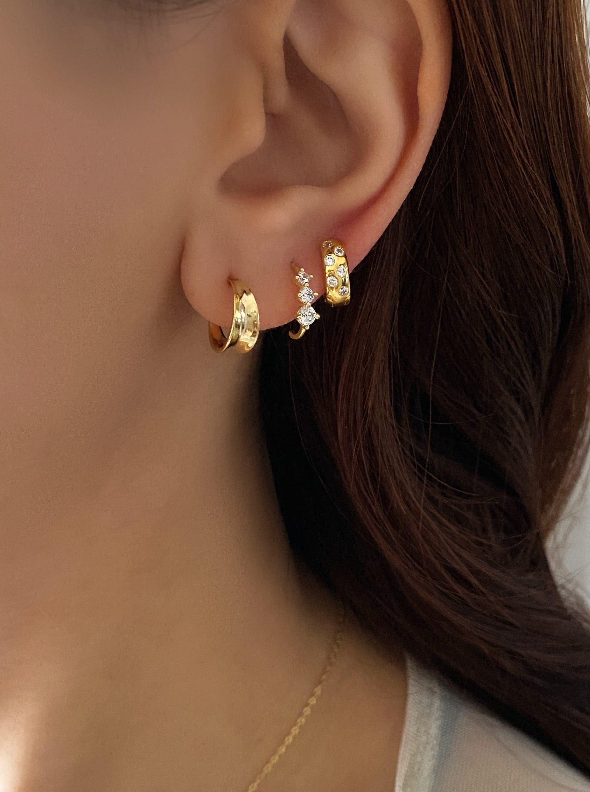 Tiny Gold Hoops