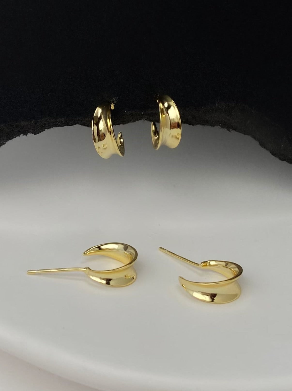 Tiny Gold Hoop Earrings