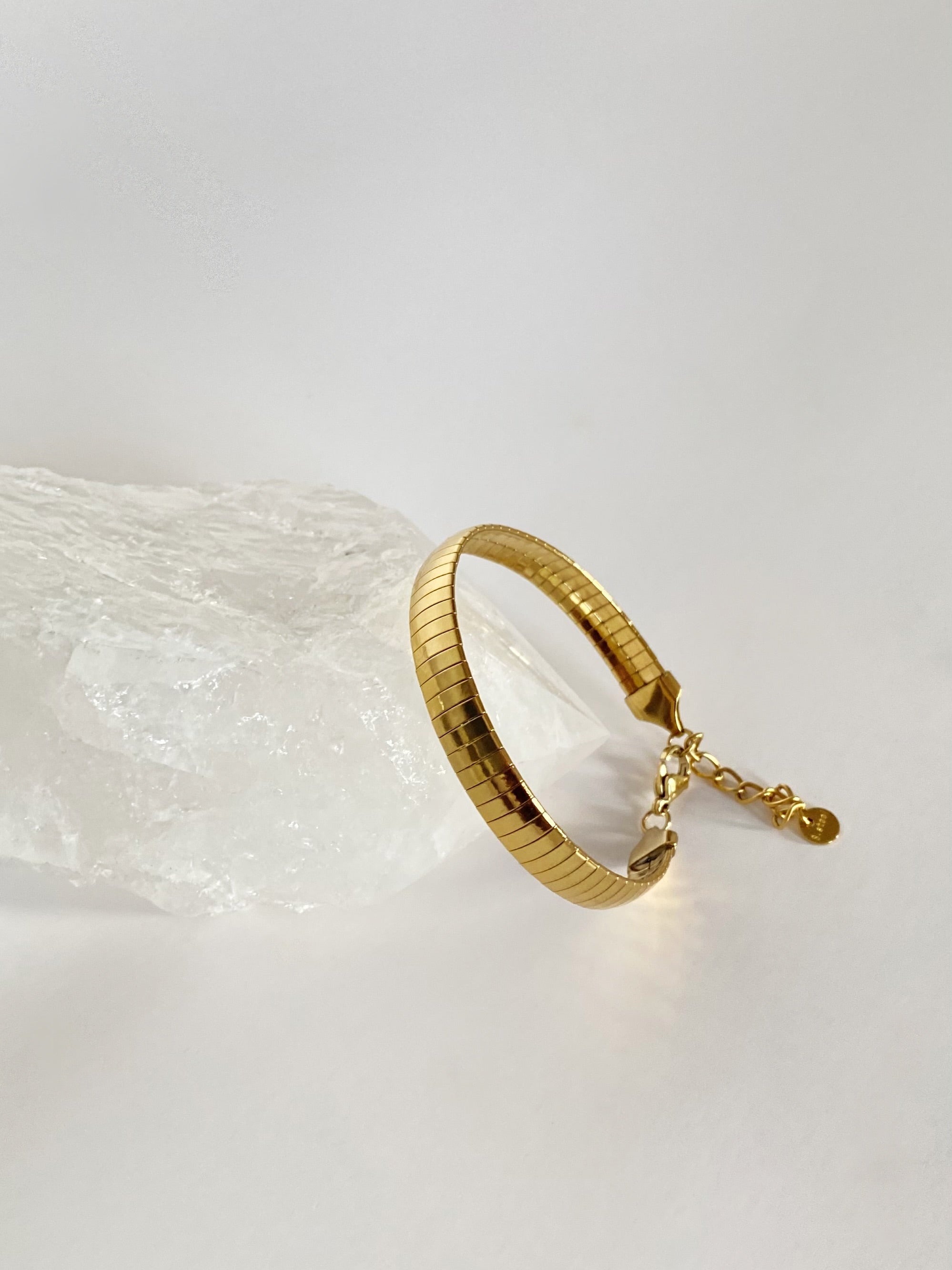 Flat Gold Bracelet Bangle