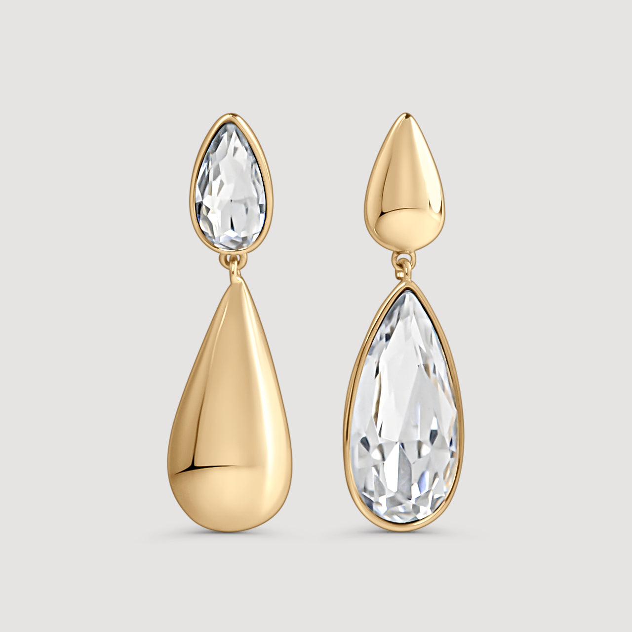 Large Diamond Teardrop Earrings