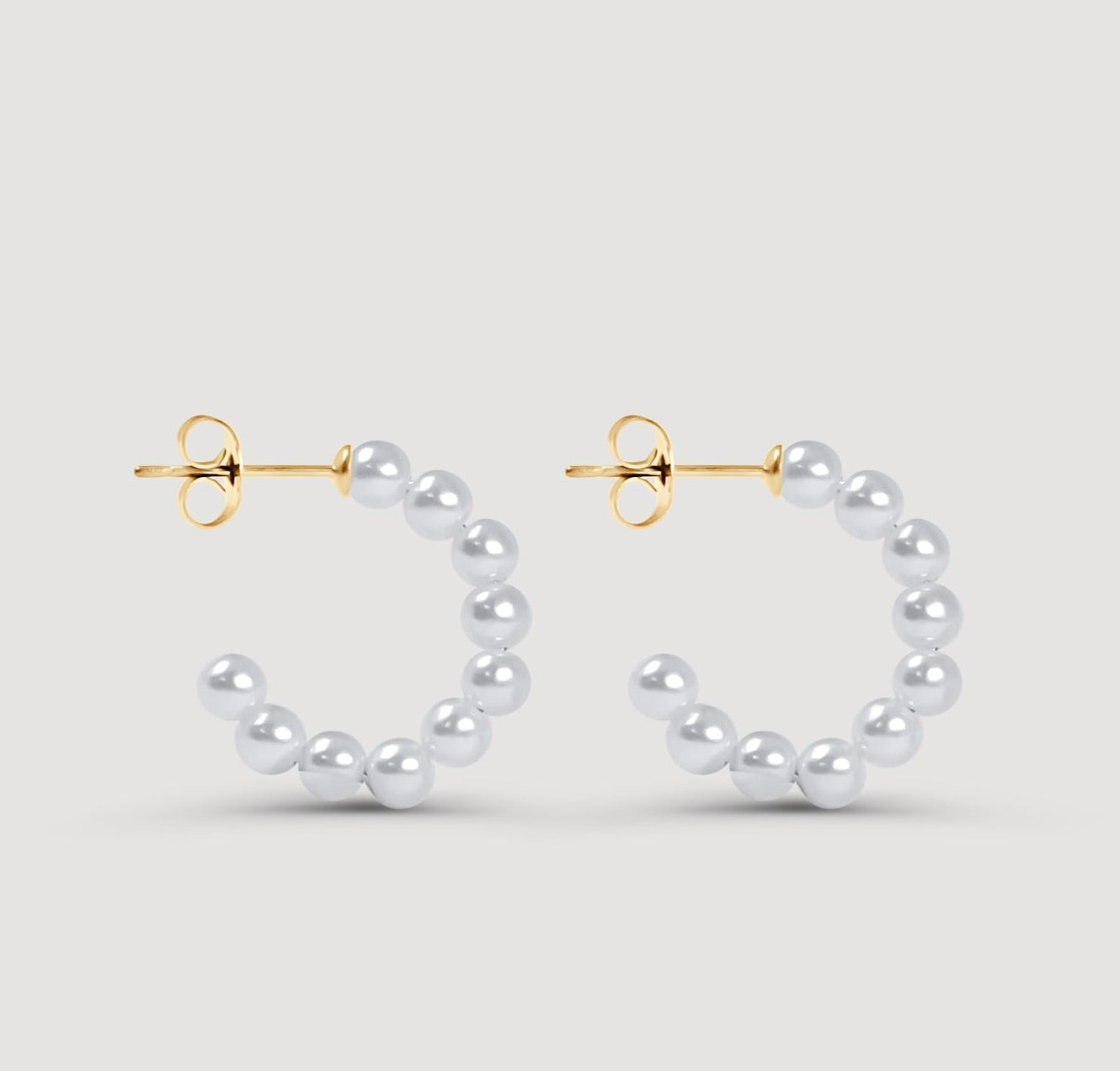 Pearl Hoop Earrings