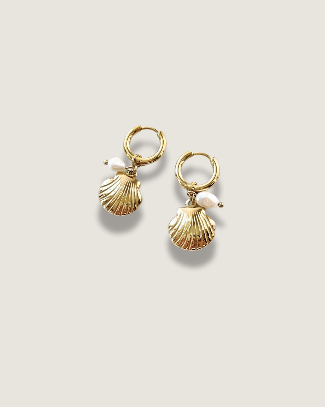 Clam Hoop Earrings