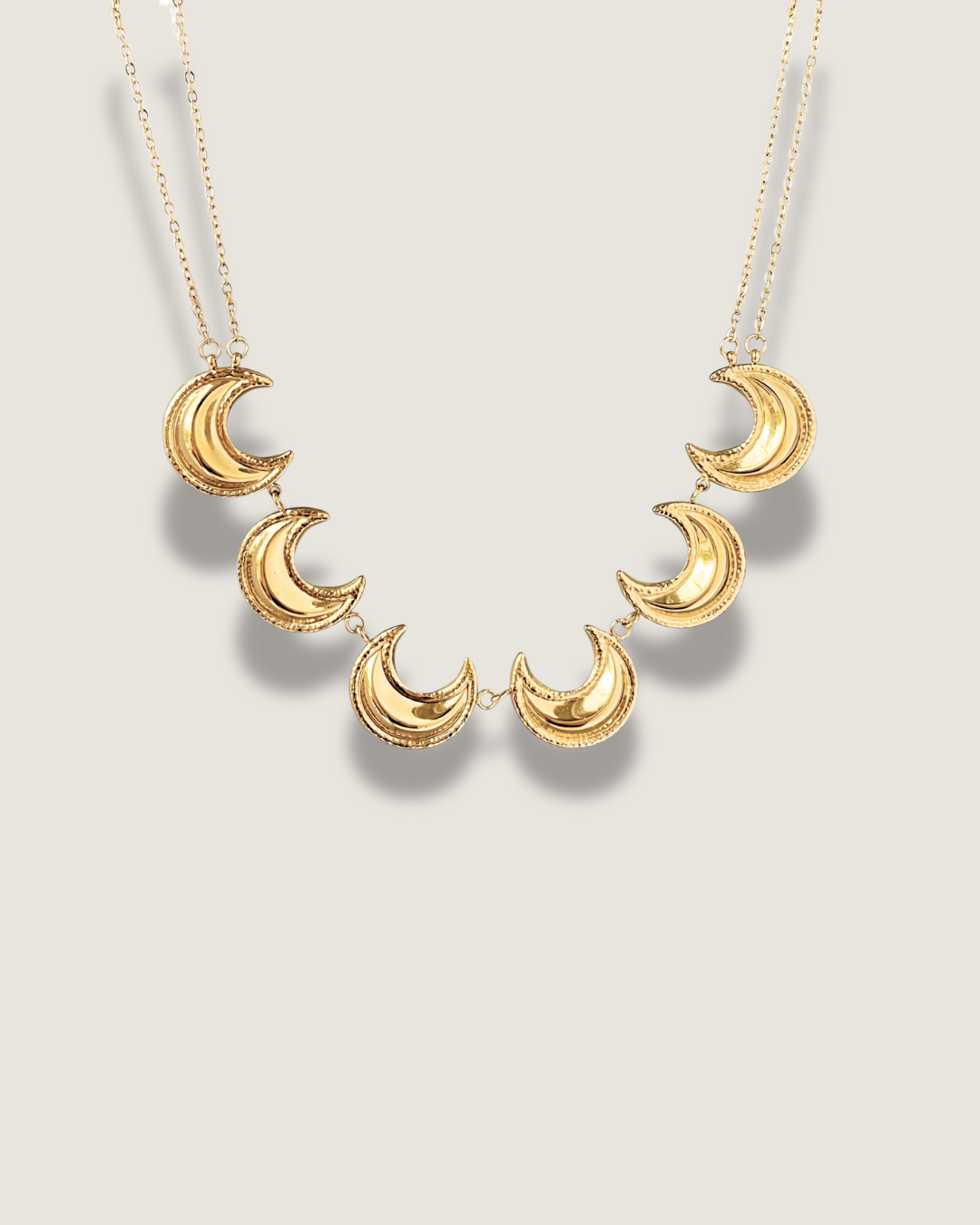 Moon Charm Choker Necklace