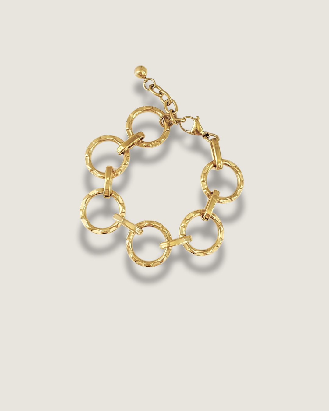 Open Circle Charm Bracelet