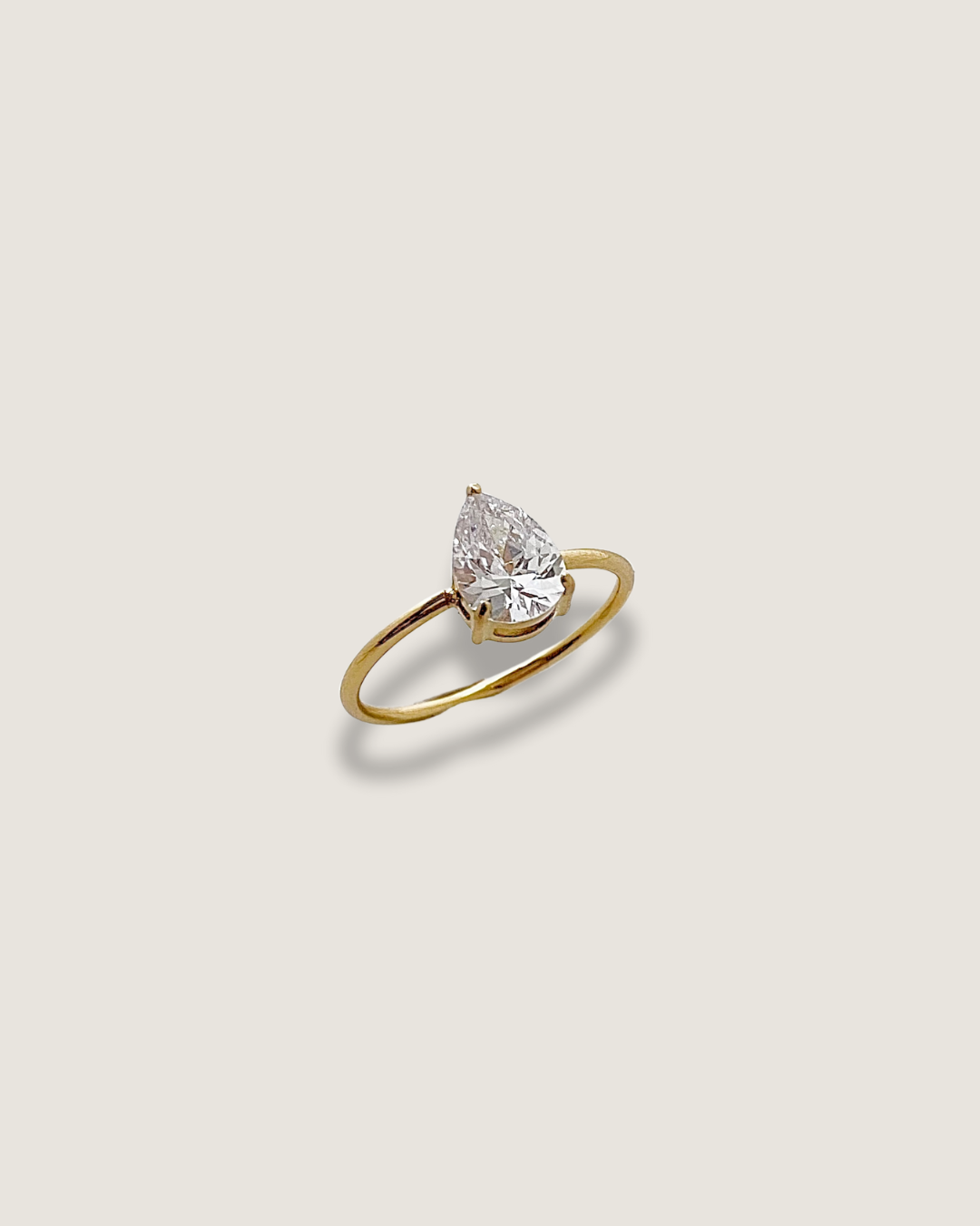 Pear Cut Diamon Ring