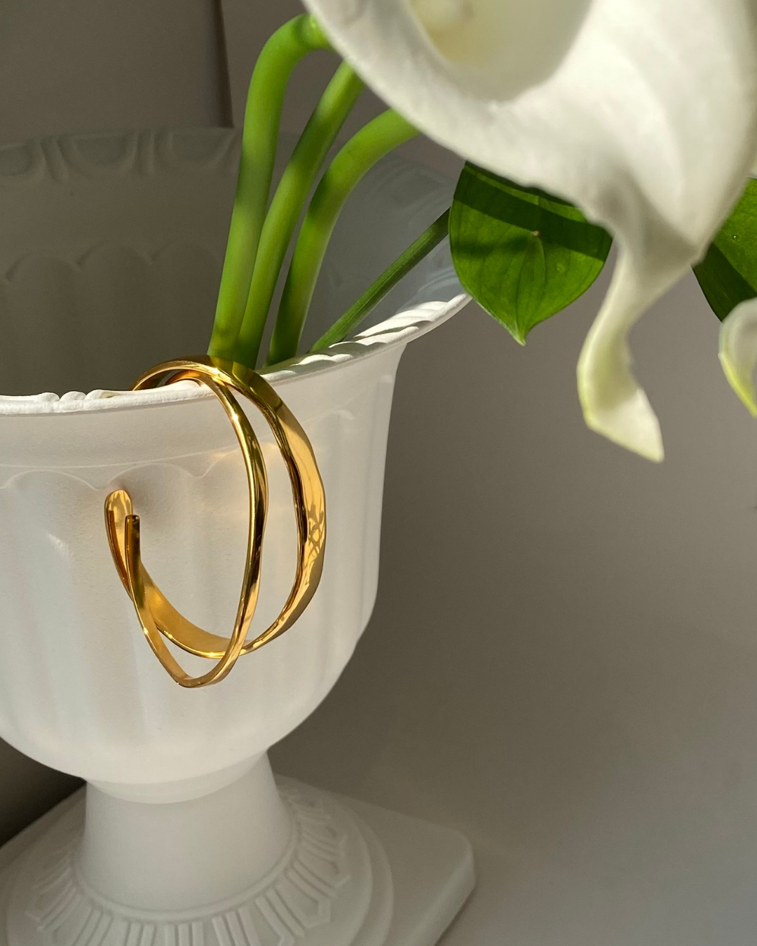 Gold Cuff Bangle Set