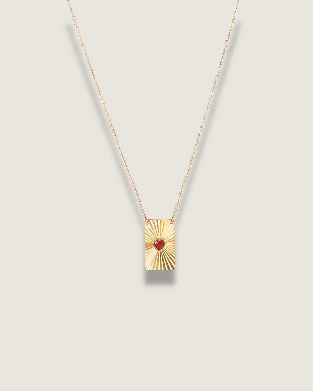Sunburst Heart Necklace