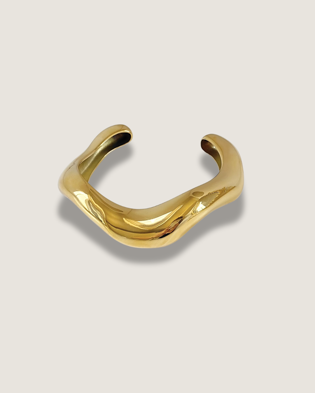 Sculpted Wave Cuff Bracelet