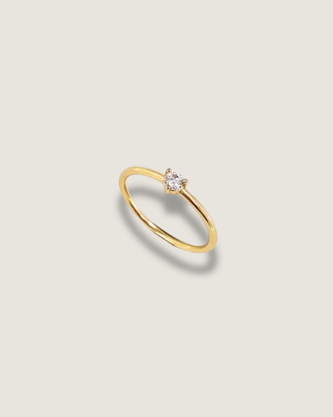 Thin Diamond Stacker Ring