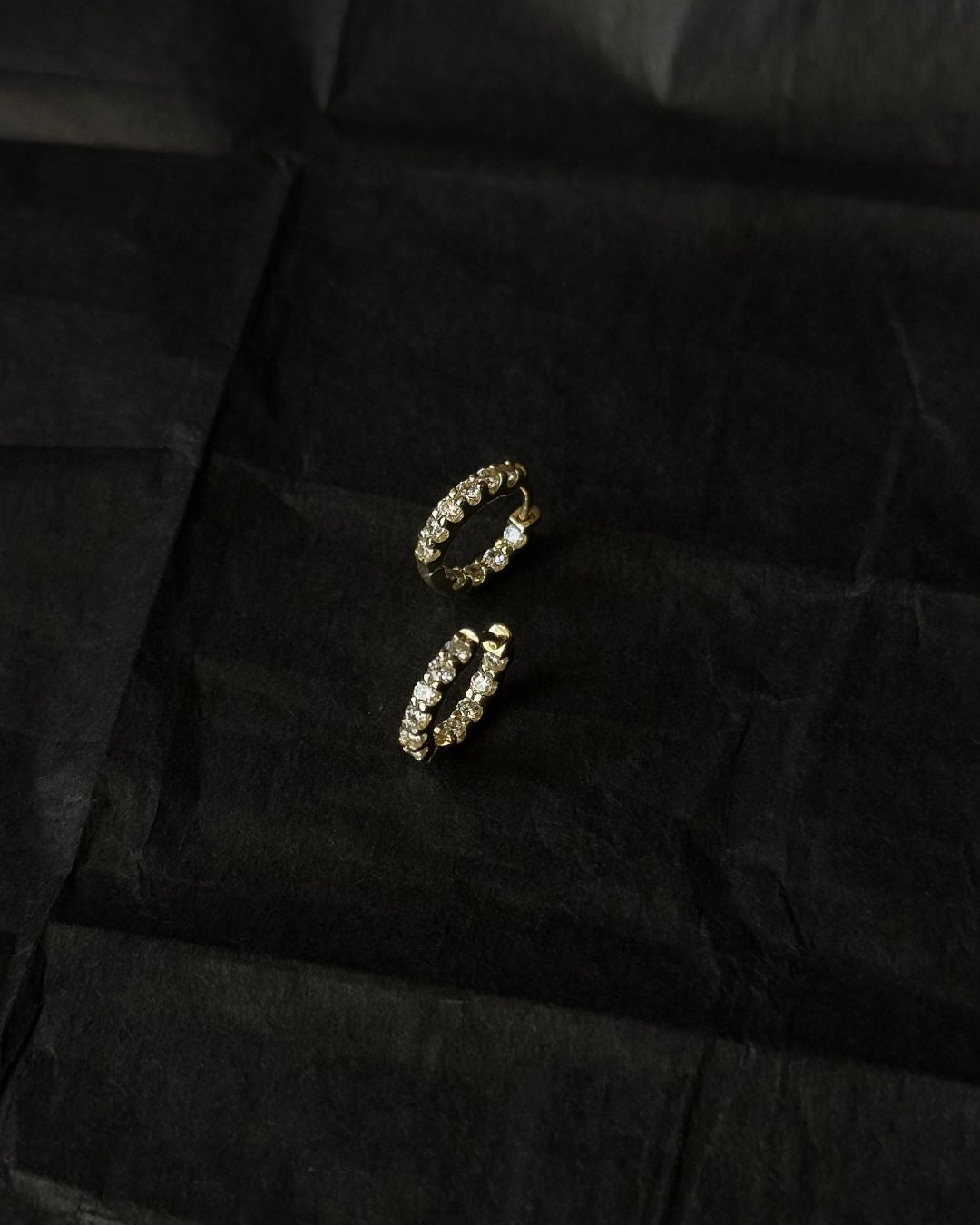 tiny everyday diamond hoop earring ideas