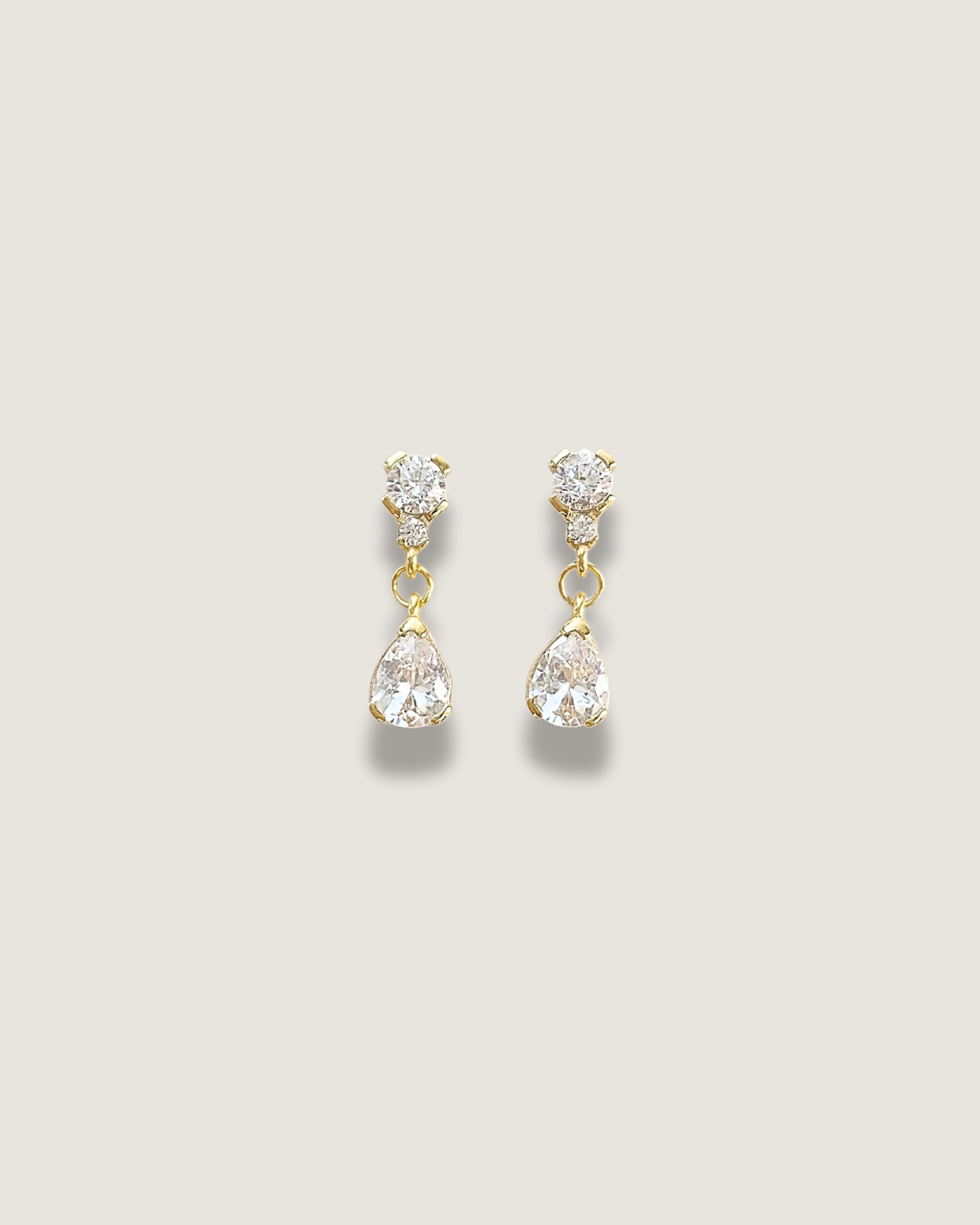 Tiny Teardrop Stud Earrings