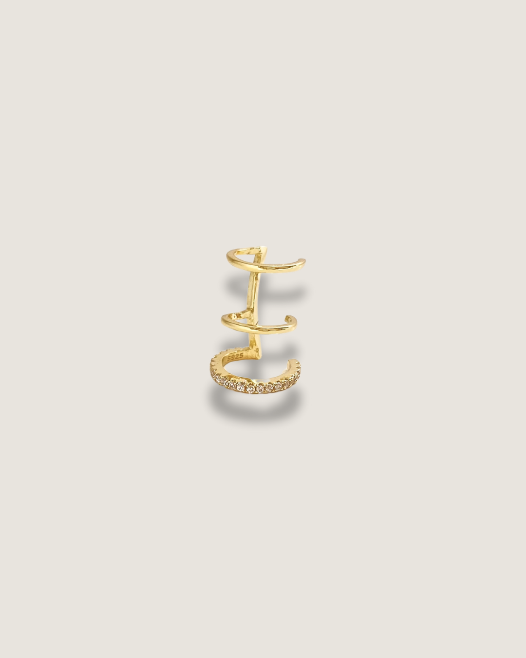 Triple Hoop Ear Cuffs