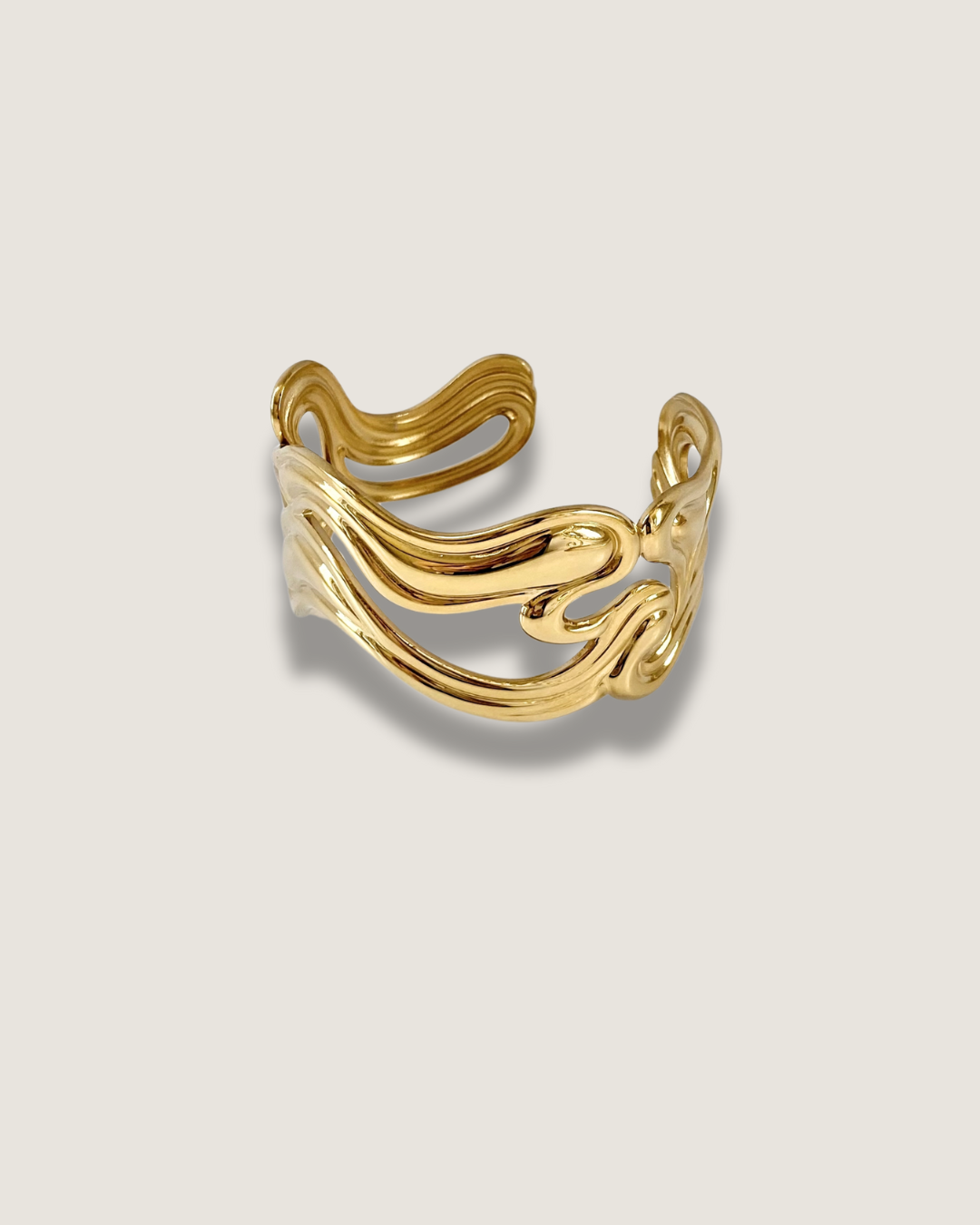 Molten Wave Cuff Bracelet